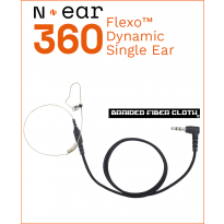 N•ear 360 Flexo Dynamic™ Braided Fiber Cloth™ Single Ear Earpiece 2.5mm Connector (RO-360FD+22-2.5)