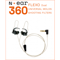 N•EAR 360 FLEXO™ DUAL EAR EARPIECE N-EAR PROTECTR™ UNIVERSAL EAR MOLDS, SHOOTING PROTECTION FILTERS