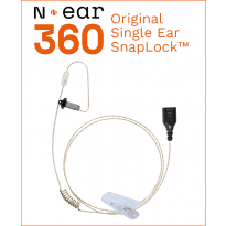 N•ear 360™ Original Single Ear Earpiece 8" cable, SnapLock connector (SL-360)