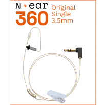 N-ear 360 earpiece SINGLE – Coiled 48″ cable – 3.5mm connector (O) (RO-360-48-3.5GO)