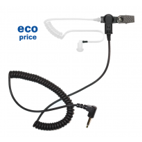 (ECO) Acoustic Tube Receive Only, 3.5mm 2 pole angled connector w/ 2 ear tips, 20in.cord (ATROC24-3.5 (ECO))