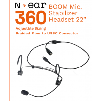 N-ear Boom Mic. Stabilizer™ Headset 22' Length (BMS+22-3.5F-USBC)