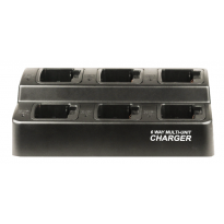 6 BANK SQUARE CHARGER for Kenwood KNB-47L, 48L, 33L, 32, 31 Batteries (CH6BSKSC32)
