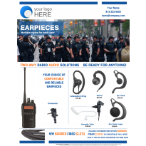 Earpieces - Industry Marketing Ad With Radio (IAR-1103)