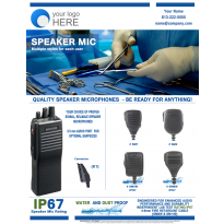 4 SPEAKER MICS - Industry Marketing Ad With Radio (IAR-2001)