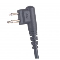 1 Wire Ear Hook earpiece w/ inline  PTT/Mic.