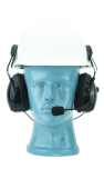 Hard Hat dual muff Heavy Duty headset with flex noise cancelling boom MIC (HS2)