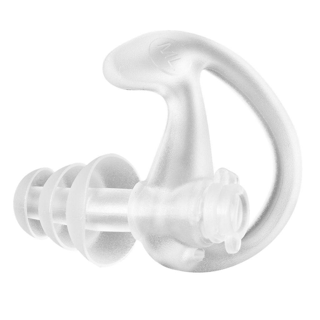 Noise Reduction Ear Fin Tips for Acoustic Tube, Small, Medium, or Large