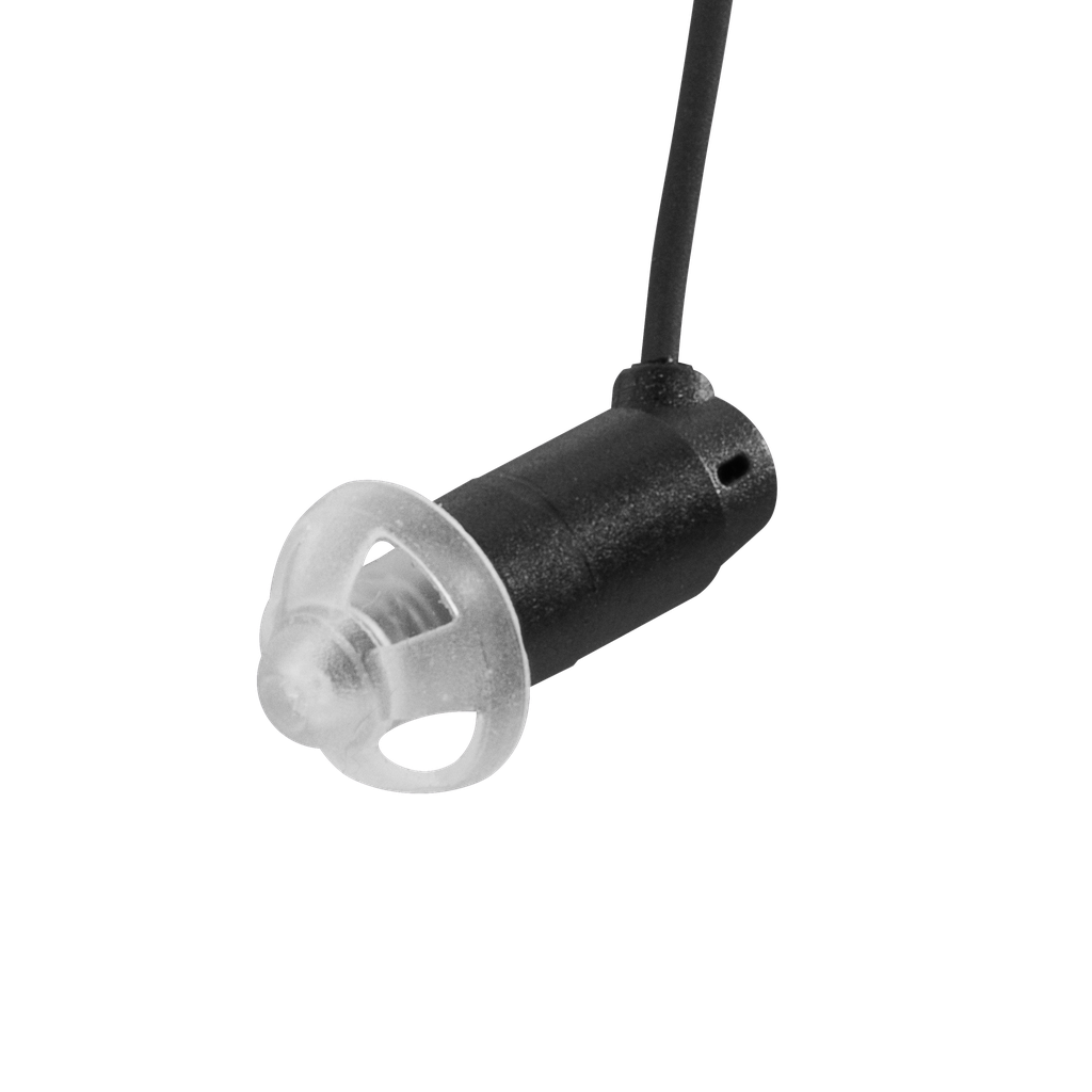MicroHDIE Braided Black - HDIE Receive-Only Radio Earpiece