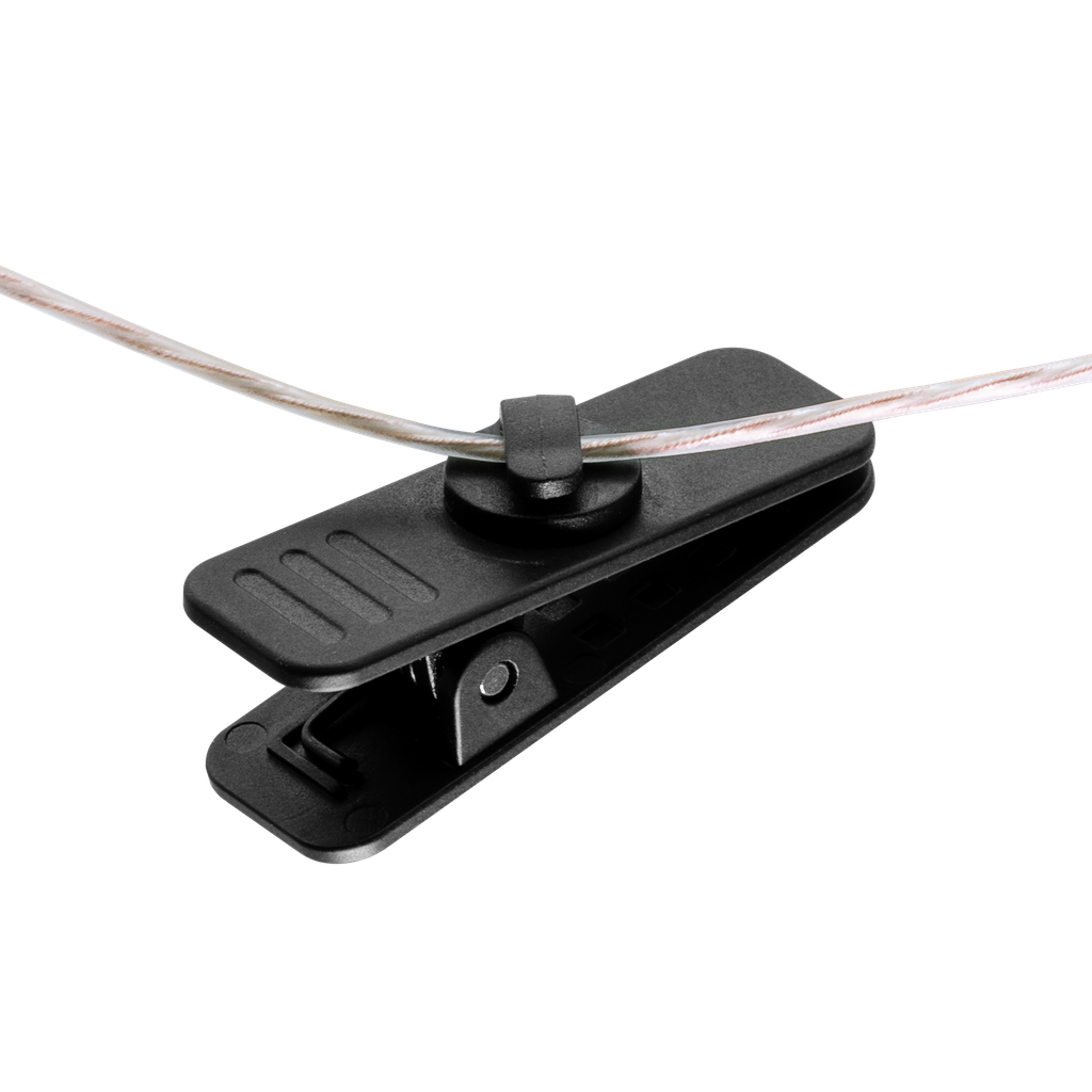 Black Metal Clip for Micro Line Cord