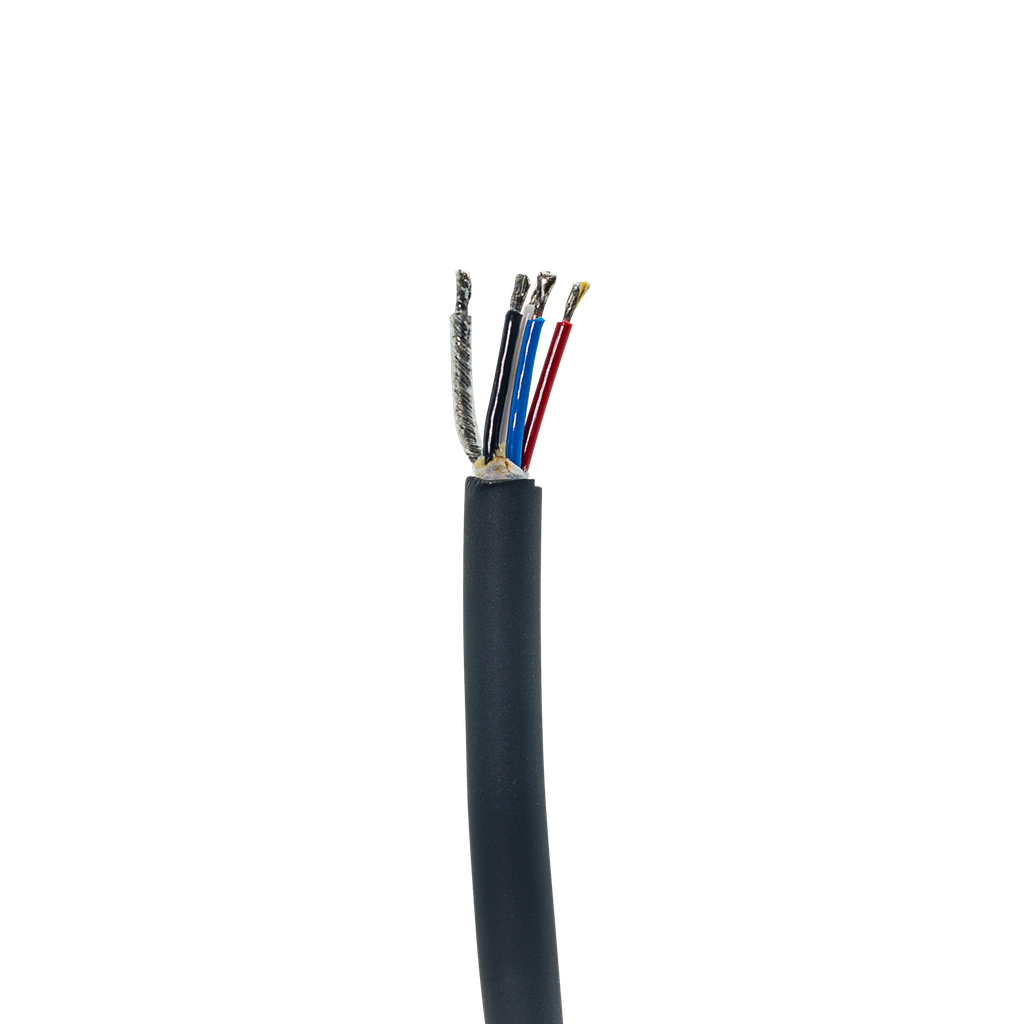 Detachable Coil Cable with Inline PTT for HS1, HS3, HS3G, HS5, HS7 & HS9 Headsets - Tined Leads & Longer Version