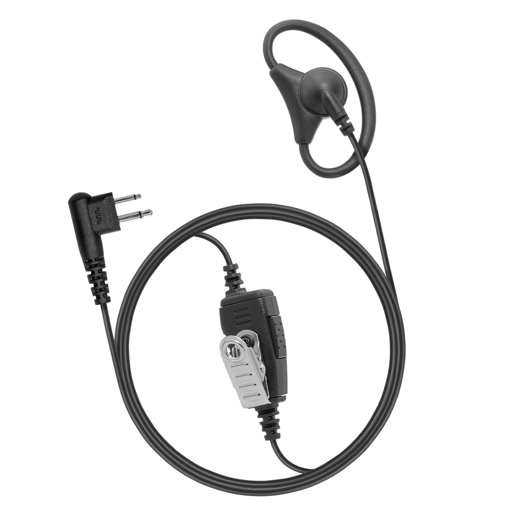 [DRA1W-M12] 1-Wire D-Ring Adjustable Earpiece (Motorola - M12)