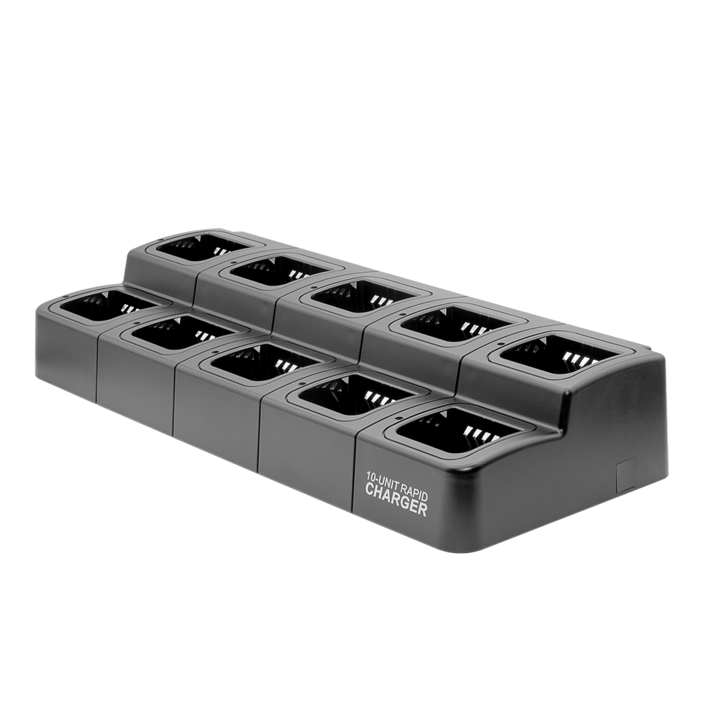 10 Bank Charger for Hytera BD500 Radios & Batteries