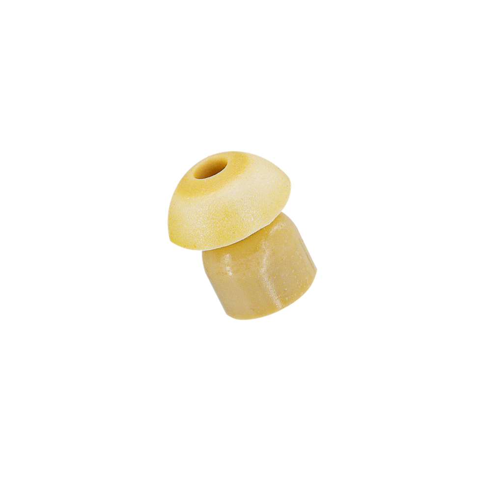 [ETIP-S10] Beige Ear Tips for Acoustic Tube Earpiece - 10 per Pack (10)