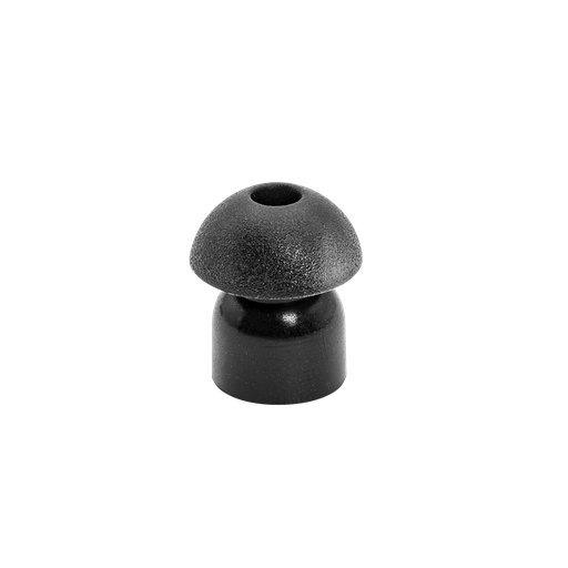 Black Ear Tips for Acoustic Tube Earpiece - 10 per Pack