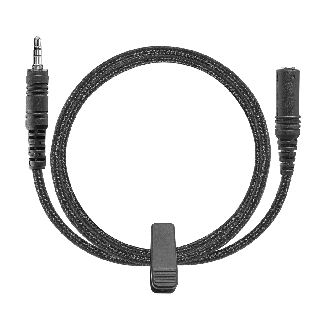 [AD+3.5F-ROS60-M1] Adaptor, Straight 3.5mm Male, with Braided Fiber Line 22" to 3.5F Connector