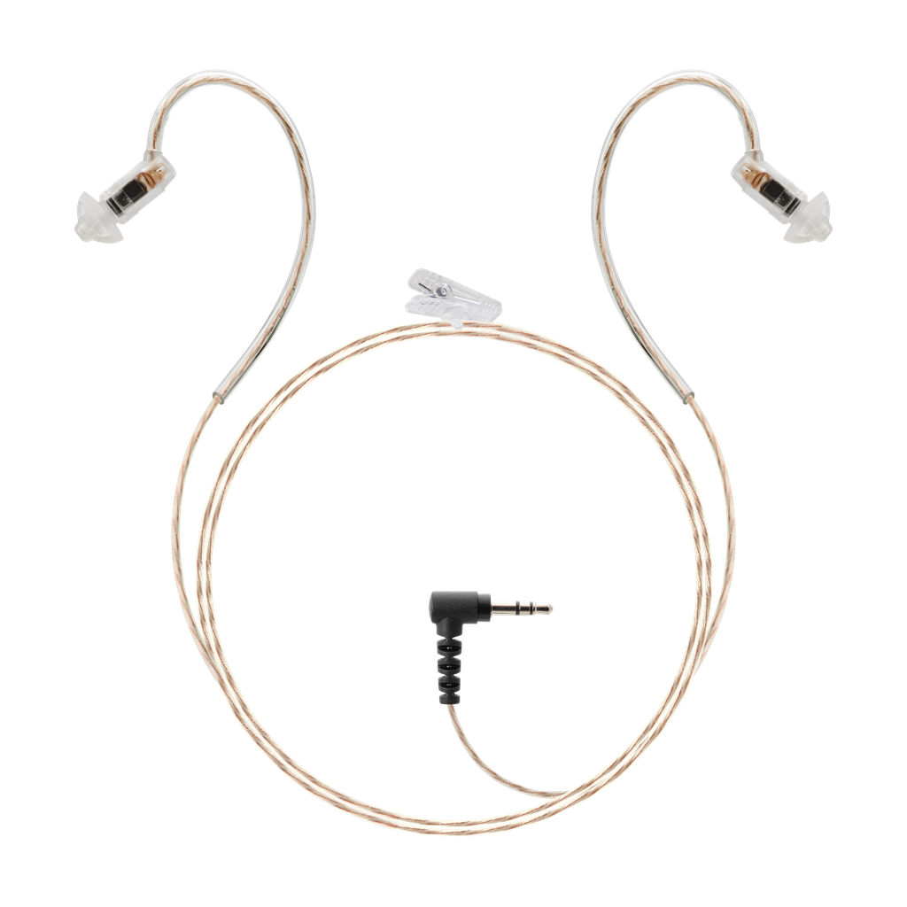 MicroSlide Dual - HDIE Receive-Only Radio Earpiece