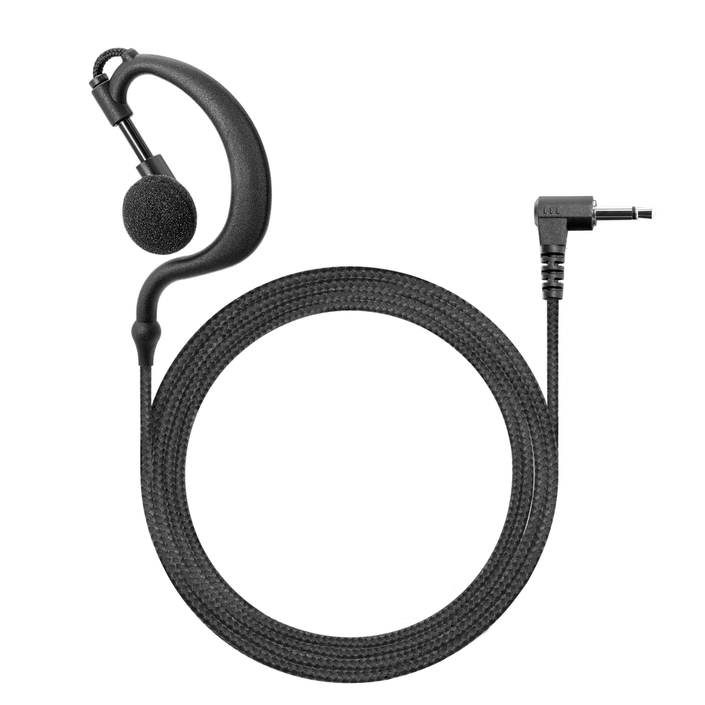 Receive-Only Ear Hook with Braided Fiber Cloth