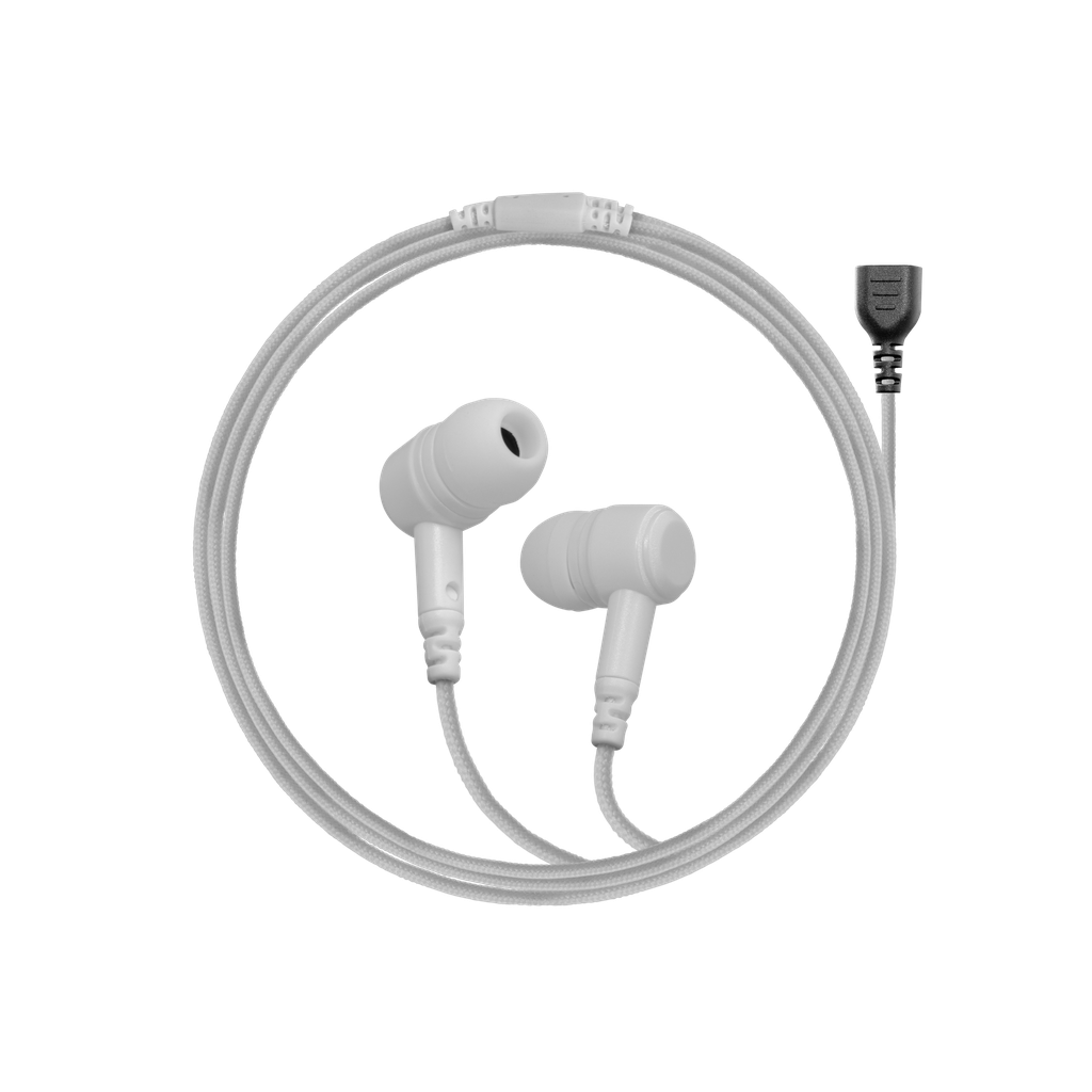 [SL-ET+2-W] SnapLock White Covert Dual Earbud Earpiece