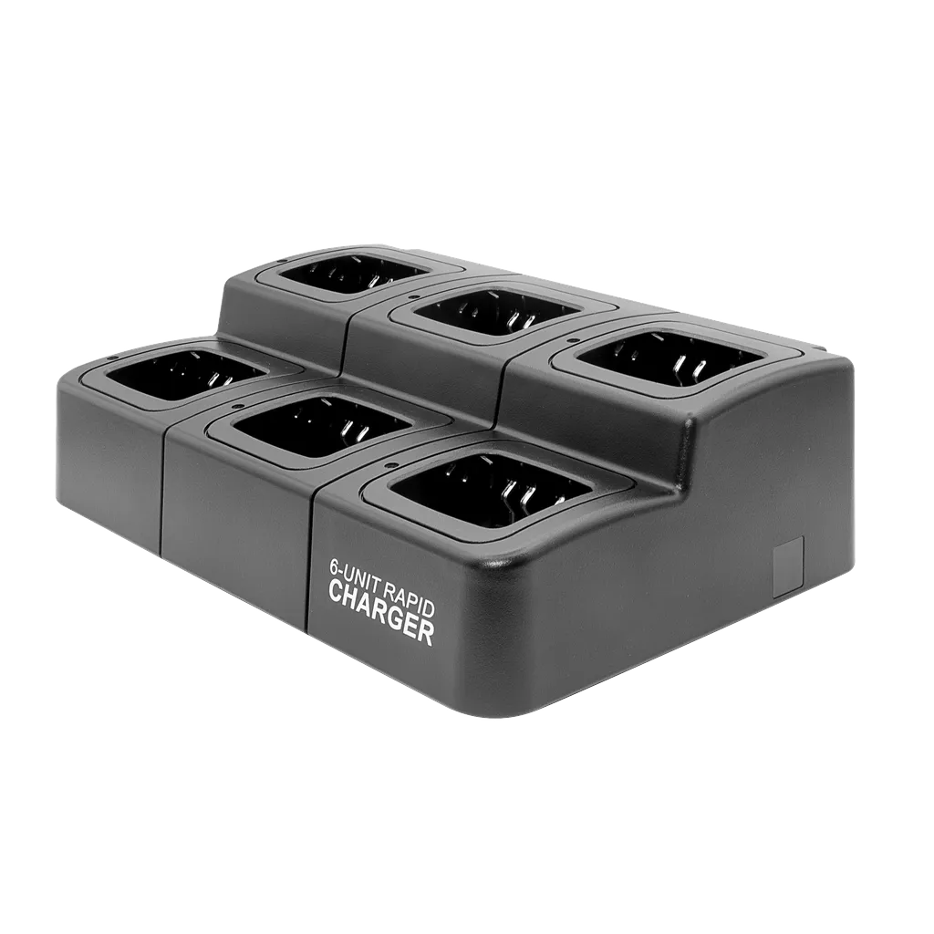 6 Bank Square Charger for Motorola CLS 1110 & 1410 Radios & Batteries