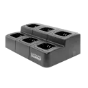 6 Bank Square Charger for Motorola CP200D & R2 Radios & Batteries