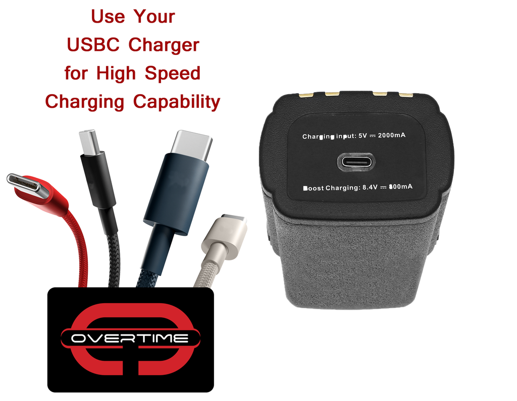 Li-Ion Battery for Motorola APX Radios, 5000mAh, USBC