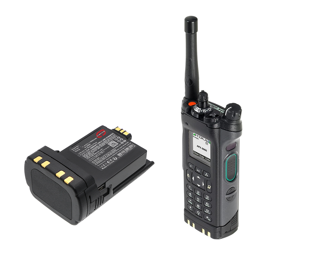 Li-Ion Battery for Motorola APX Radios, 2500mAh, Smart