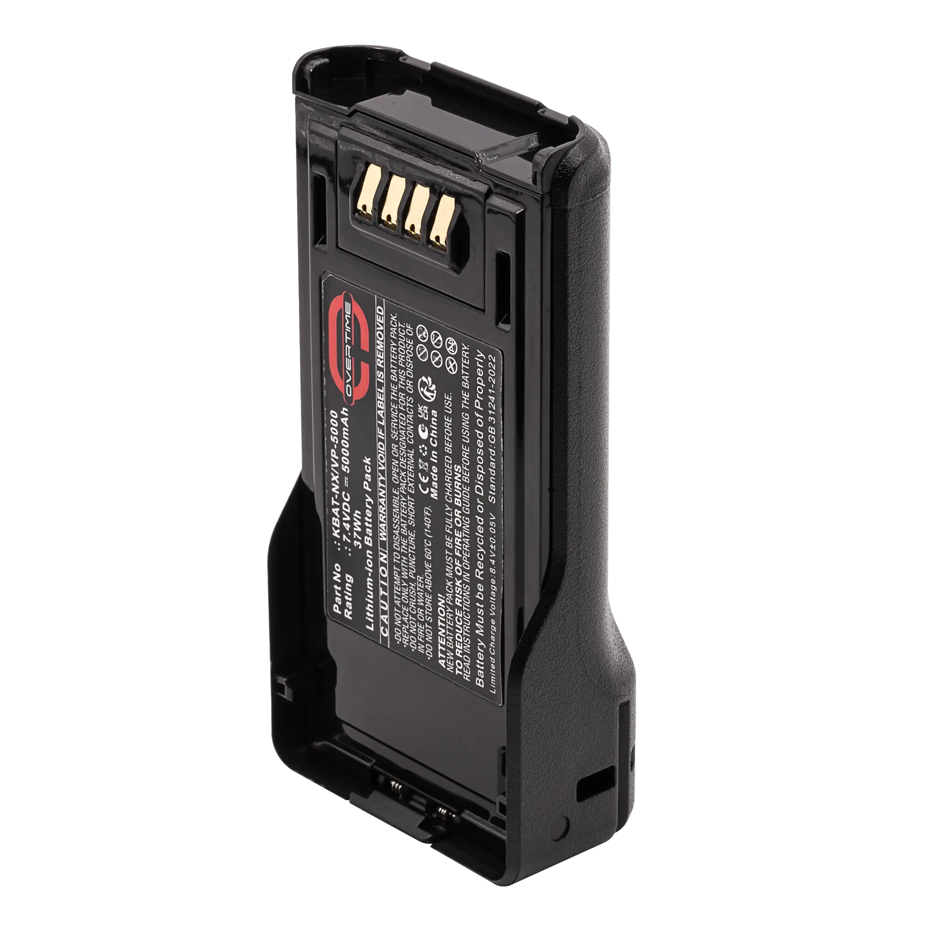 [KBAT-NX/VP-5000] Li-Ion Battery for Kenwood NX5000 & VP Series Radios, 5000mAh