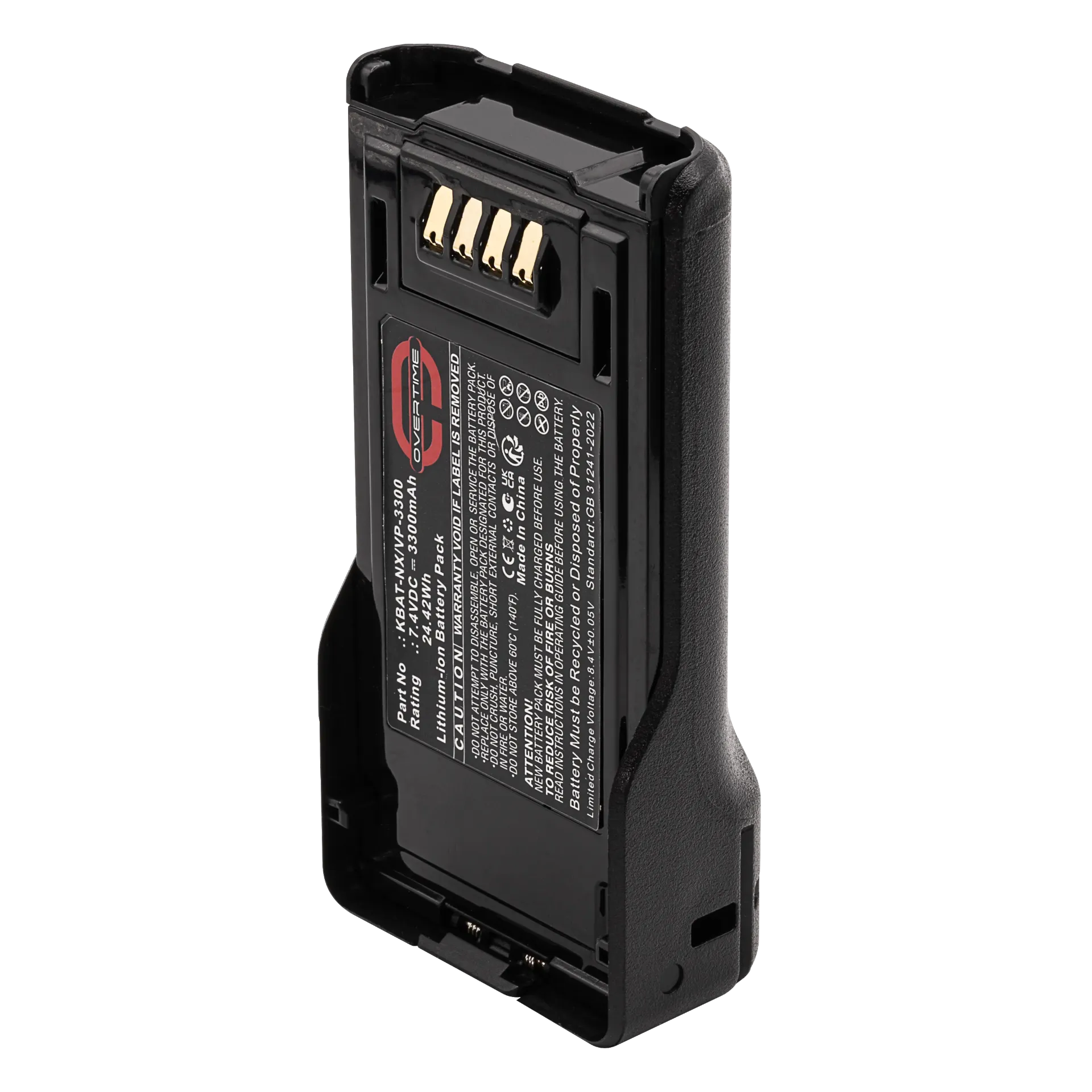 [KBAT-NX/VP-3300] Li-Ion Battery for Kenwood NX5000 & VP Series Radios, 3300mAh