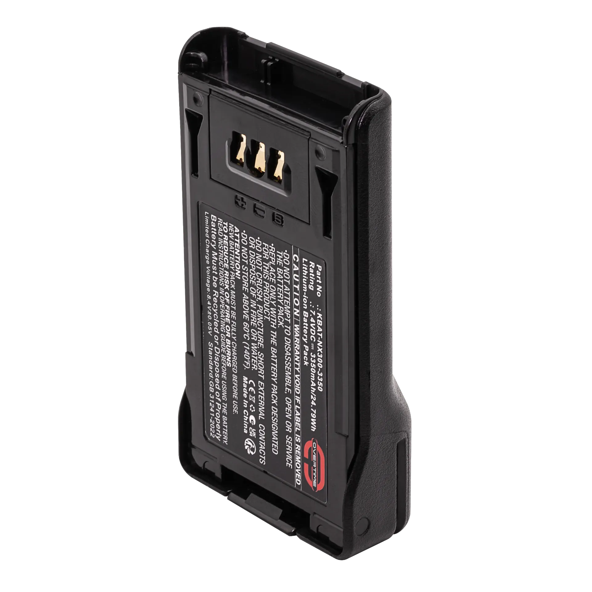 [KBAT-NX300-3350] Li-Ion Battery for Kenwood NX300 Radio, 3350mAh