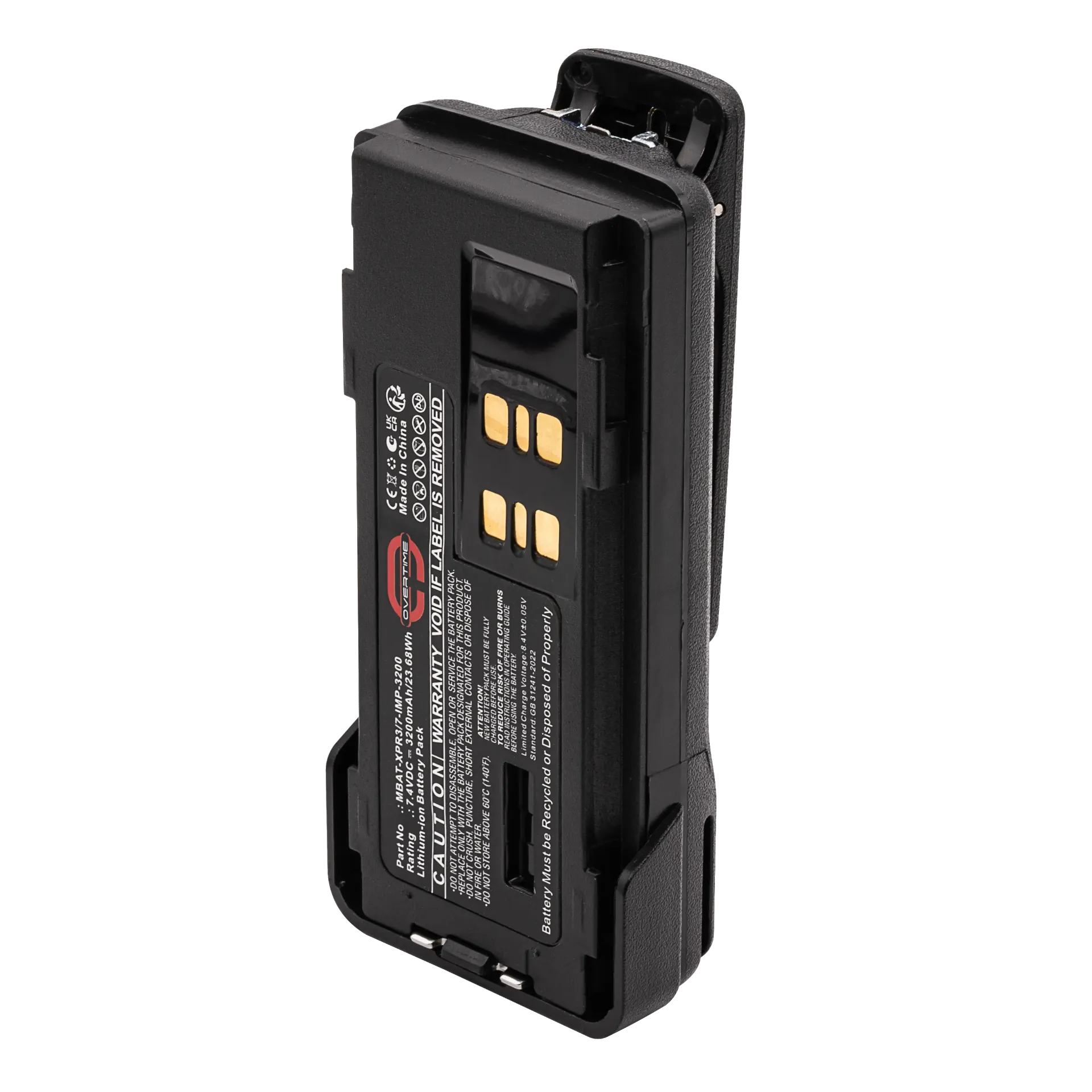 [MBAT-XPR3/7-IMP-3200] Li-Ion Battery for Motorola XPR3000 & 7000 Radios, 3200mAh, Smart