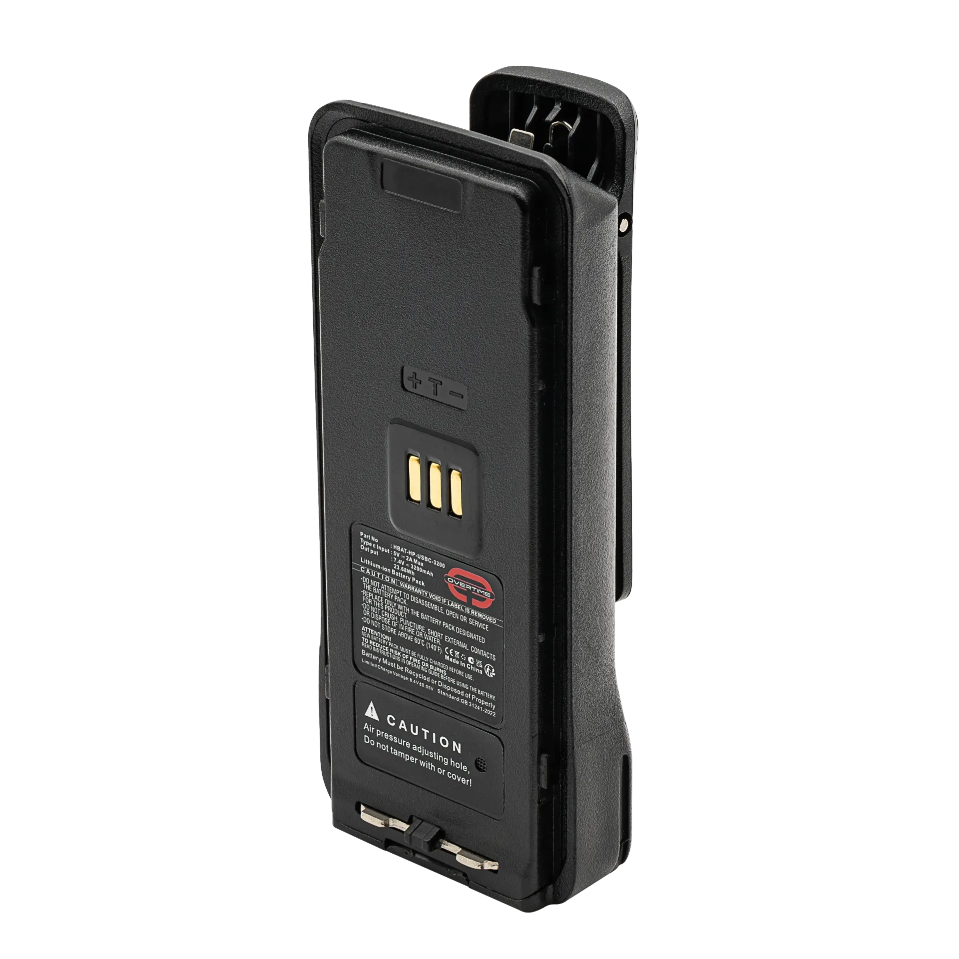 Li-Ion Battery for Hytera HP600 Series Radios, 2600mAh, USBC