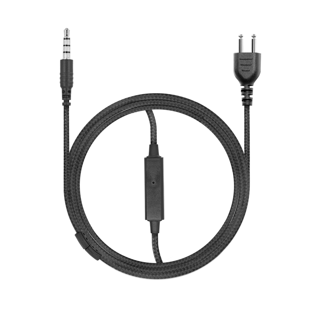 1-Wire SnapLock Base with Braided Fiber Cloth & Mini Mic | National 2Way