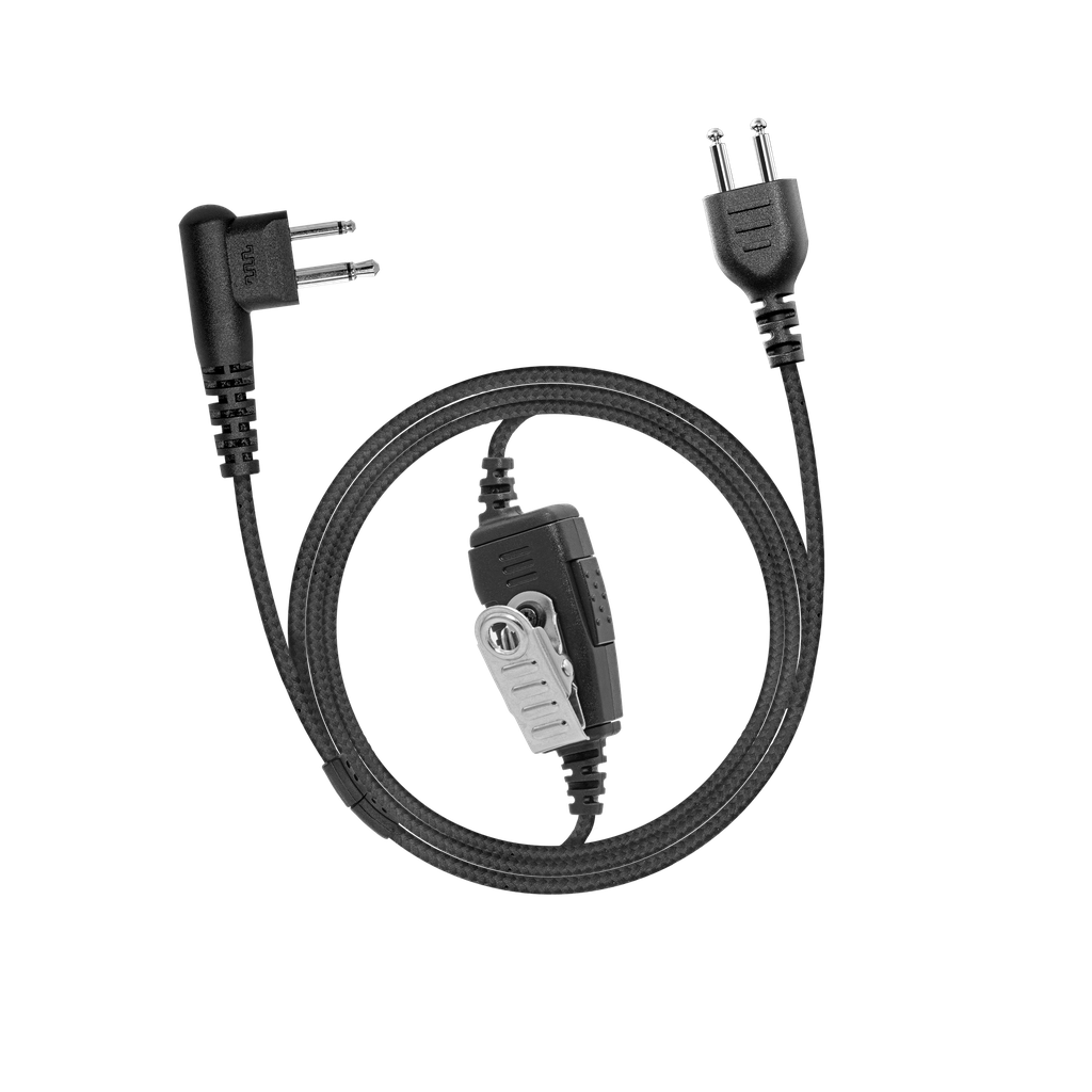 1-Wire SnapLock Earpiece Base with Braided Fiber Cloth | National 2Way