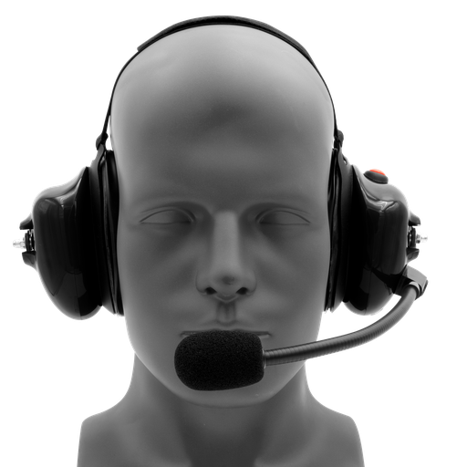 [HS4-DC-3.5] Behind-the-Head Dual Muff Headset, Push-To-Talk & 3.5mm - David Clark Pinout