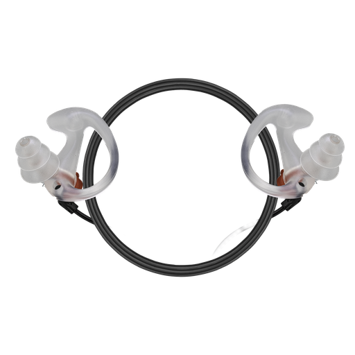 Noise Reduction Ear Fin Tips for Acoustic Tube, Small, Medium, or Large - Pair