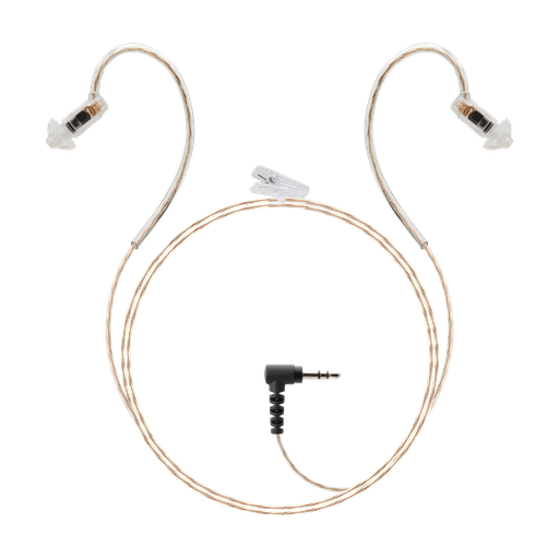 [HDIE-MB-3.5-D] MicroBend Dual - HDIE Receive-Only Radio Earpiece